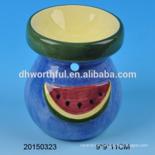 New arrivals home decor ceramic aromatherapy oil burner with watermelon painting